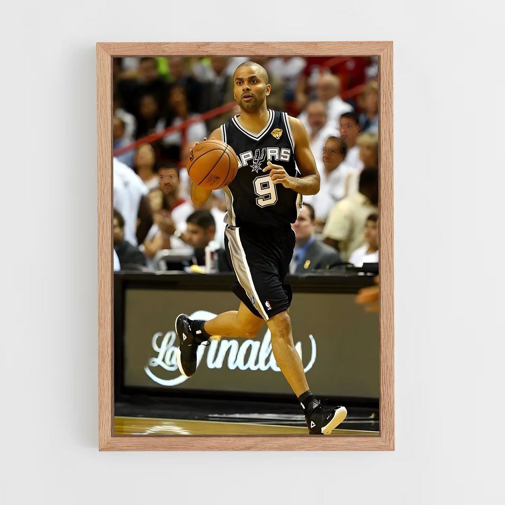 Poster Tony parker précis – affiche Basketball (vue 4)